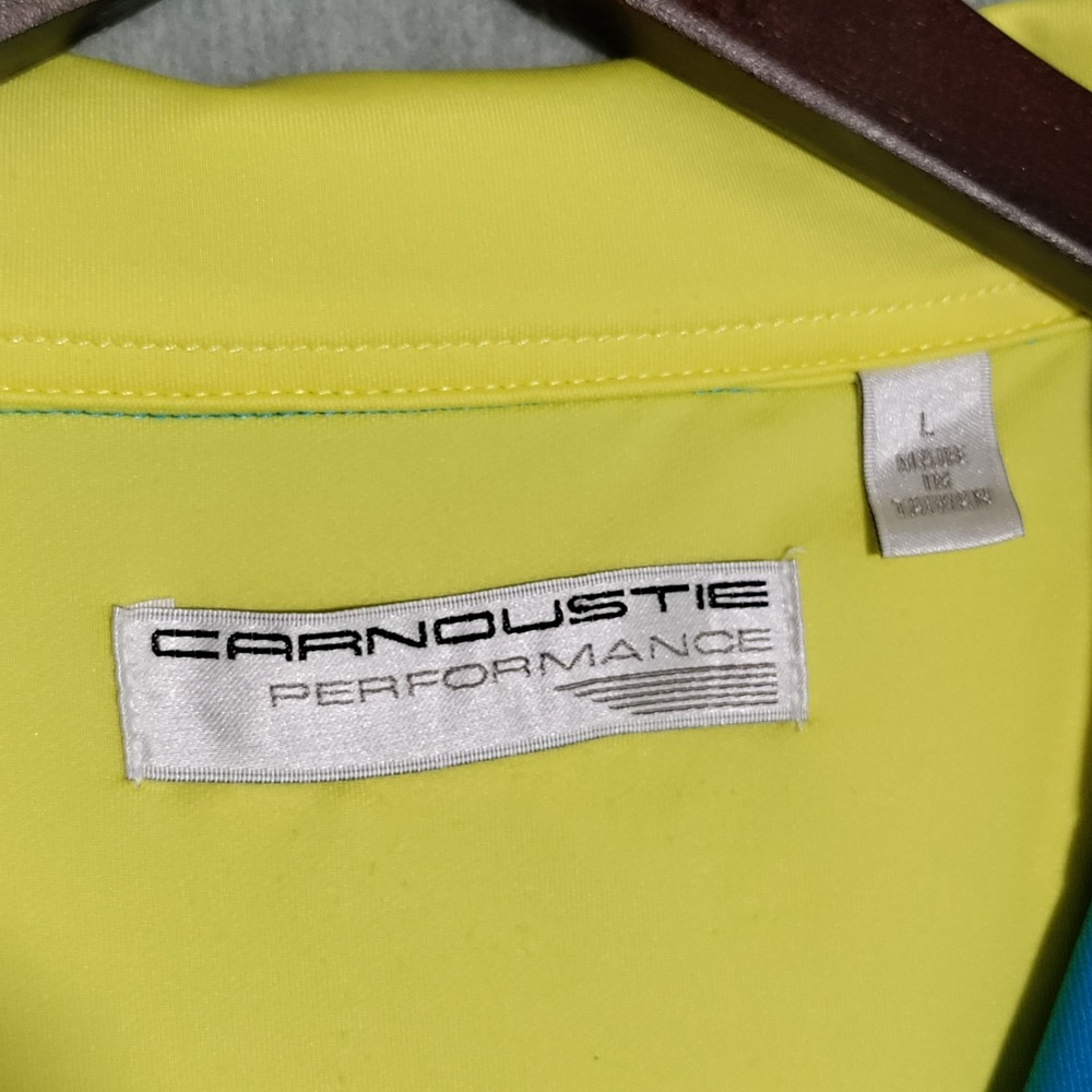 Carnoustie Golf Vest Mens Large 1/4 Zip Performance Pullover Blue Preppy Classic - Picture 7 of 12
